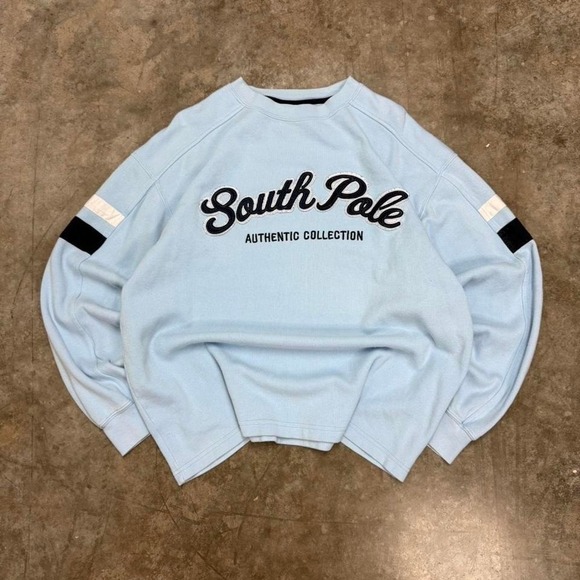 Southpole Other - Vintage Y2K Southpole Baby Blue Crewneck Sweatshirt Size L